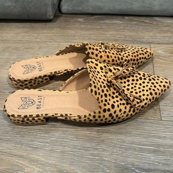 Beast fashion leopard loafers with tassel - Picture 4 of 4